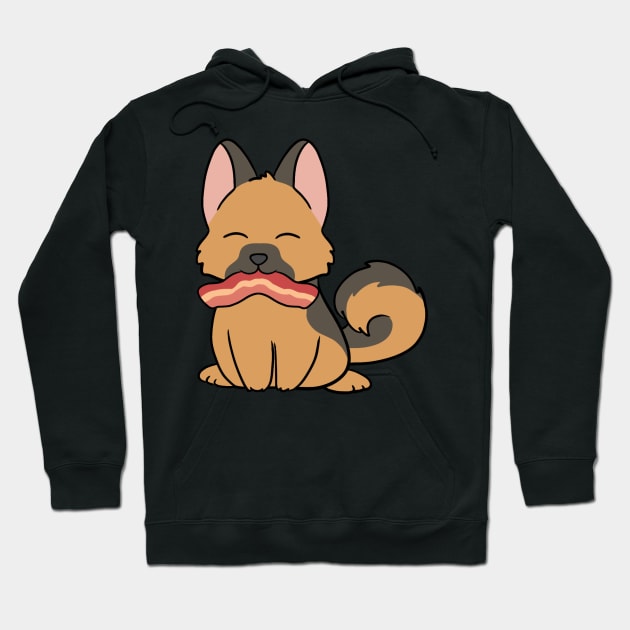 German Shepard with Bacon Hoodie by BiscuitSnack